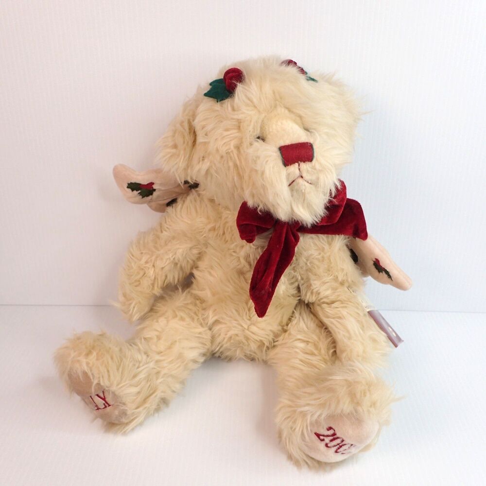 Holly the Holiday Bear 2002 HSN Special Edition Jointed Christmas Bear with Tag
